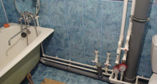 Замена разводки в ванне. Спас-Клепики